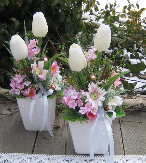 Jemné dekorace s tulipány — foto 5