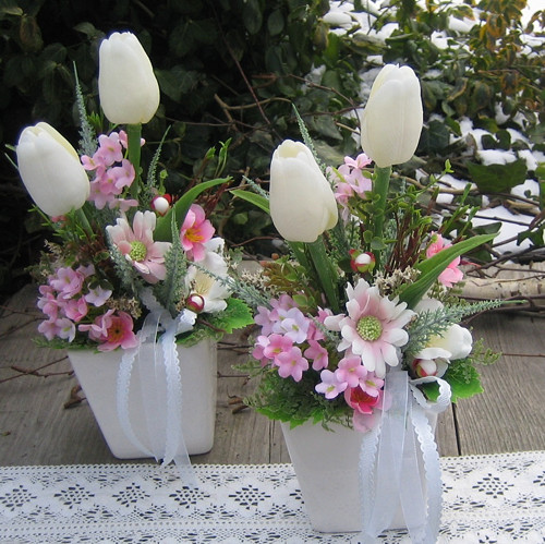Jemné dekorace s tulipány — foto 6