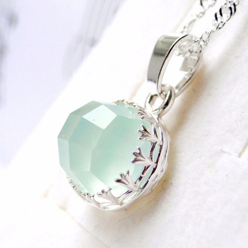 Sada AG925 strieborná/postrieb. s aqua chalcedónom — foto 6