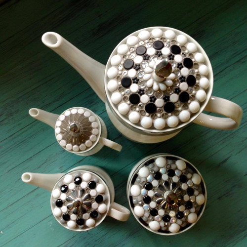 Dekorování porcelánu mozaikou — foto 2