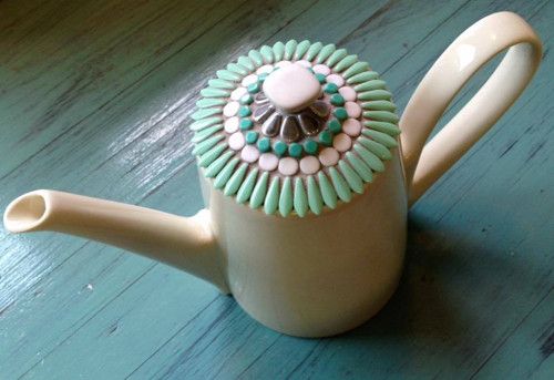 Dekorování porcelánu mozaikou — foto 3