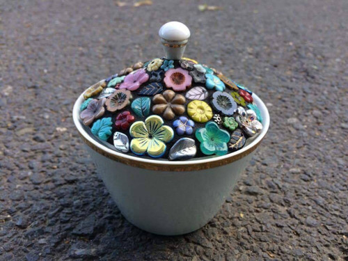 Dekorování porcelánu mozaikou — foto 4