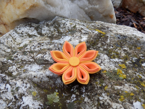 Kanzashi brož — foto 3