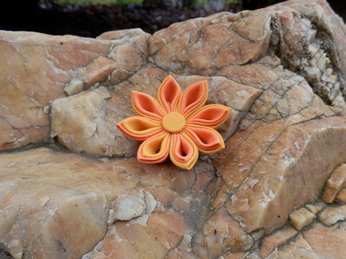Kanzashi brož — foto 2
