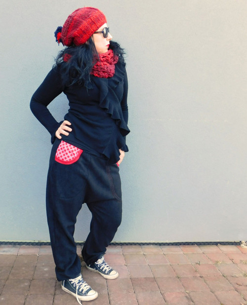 Turecké kalhoty - Red and Ping Dots — foto 6