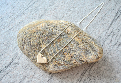 Náhrdelník Heart White Magnesite — foto 4