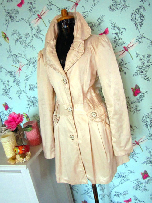 Kabát spring in cream — foto 3