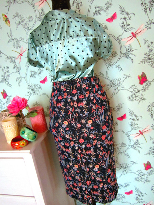 Sukně pencil jeans&výšivky — foto 4