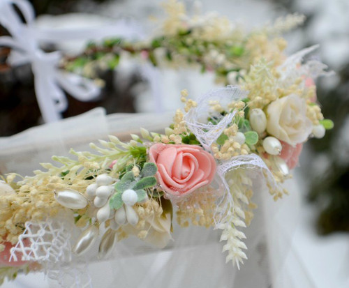 Věneček do vlasů shabby chic — foto 3