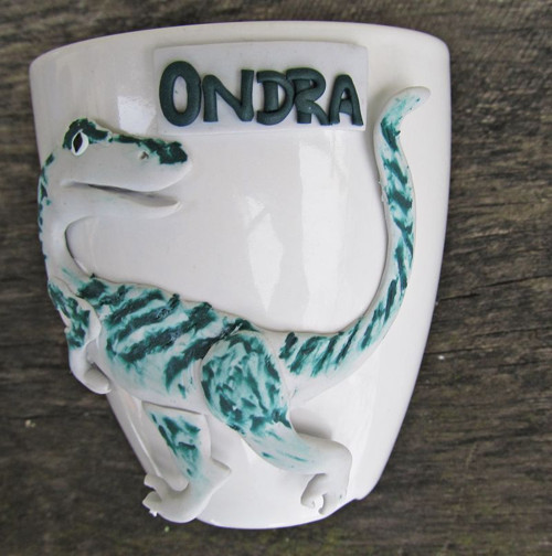 Hrníček s realistickým DINOSAUREM — foto 2