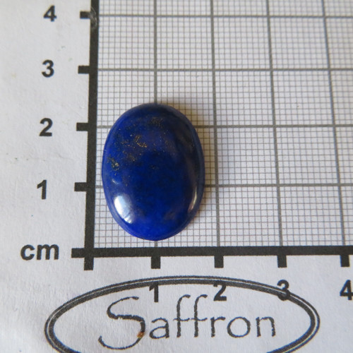 Lapis lazuli Extra, přírodní, kabošon č.01 — foto 2