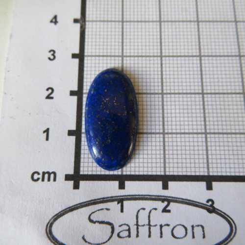 Lapis lazuli Extra, přírodní, kabošon č.02 — foto 2