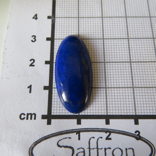 Lapis lazuli Extra, přírodní, kabošon č.07 — foto 2