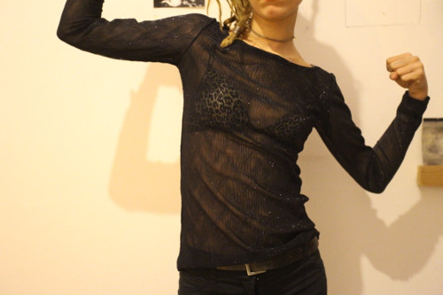 Triko dlouhý rukáv průsvitné — foto 2