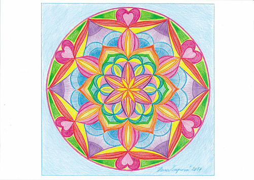 Mandala-Vějířový květ — foto 3