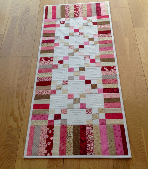 Běhoun Růžová/cappuccino 37x80 cm — foto 3