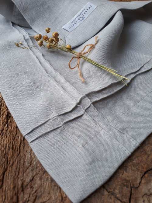Lněný ubrousek Obsession Grey — foto 4