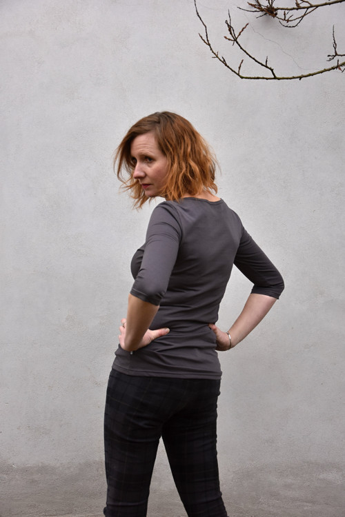 Šedé s aplikací, vel. S — foto 4