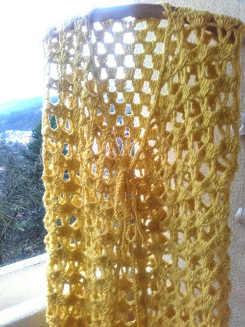 Boho vesta žltá — foto 2