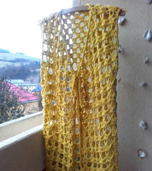 Boho vesta žltá — foto 4