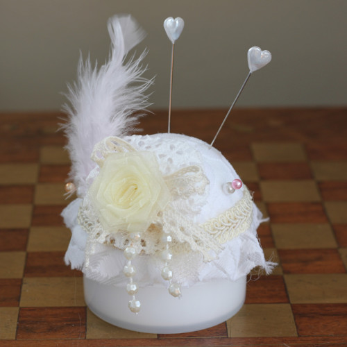 Krajkový jehelníček ve stylu Shabby chic — foto 5