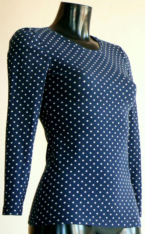 T-ShirtSheIsAStar/NavyBlue&White — foto 3