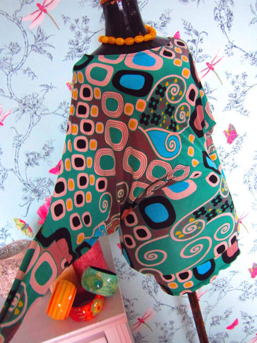 Top asymetric retro psychedelic — foto 2