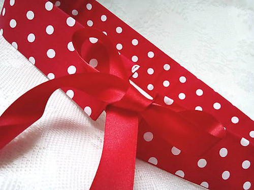 Pin Up belt (red/white polka dots) — foto 2