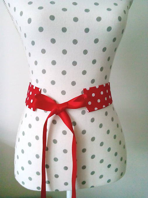 Pin Up belt (red/white polka dots) — foto 5