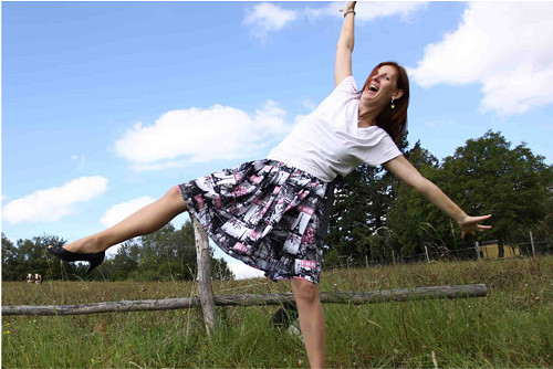 Zavinovací sukně "Vůně Paříže" — foto 2