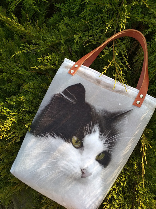 Taška CAT- kožená ucha ,magnet.zapínání — foto 3