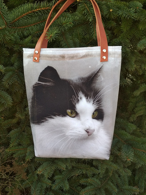 Taška CAT- kožená ucha ,magnet.zapínání — foto 2