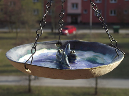 Rybičko modrá přeji si ... pítko pro ptáky — foto 4