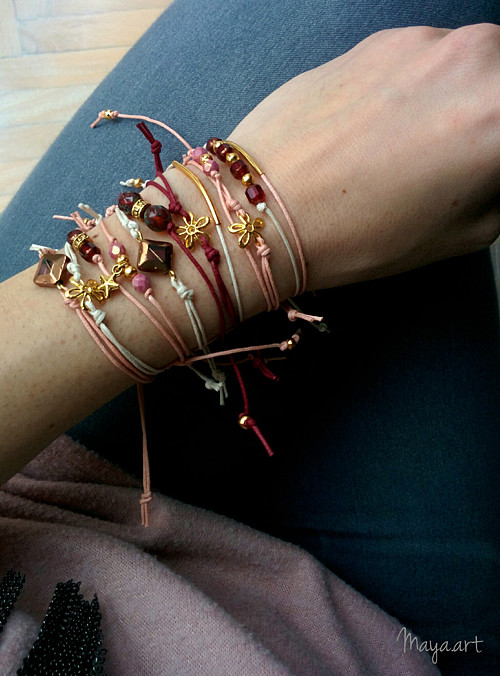 Oranžový náramek "SIMPLE BRACELET" — foto 2