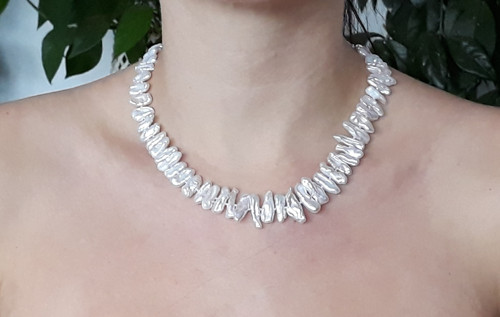 Náhrdelník biwa perla — foto 2