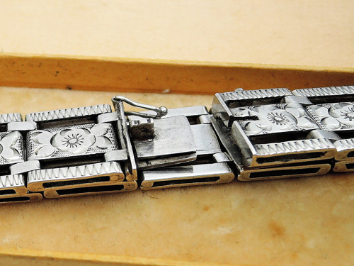 Stříbrný vintage náramek-Handmade — foto 5