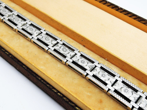 Stříbrný vintage náramek-Handmade — foto 4