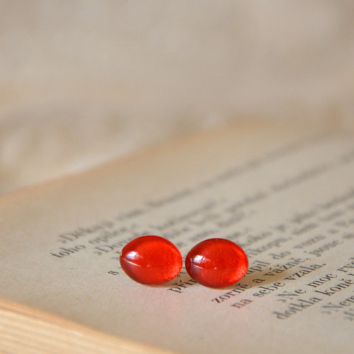 Náušnice " Vášeň pro červenou " — foto 2