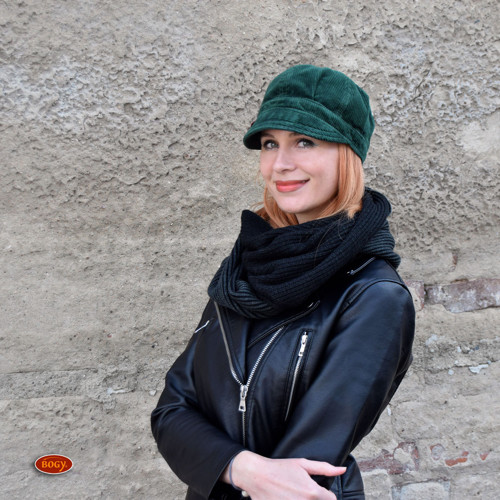 Tmavězelená manšestrová bekovka, podšitá — foto 4