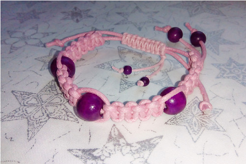 Náramek Shamballa - Pink & Purple — foto 6