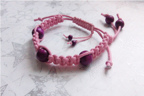 Náramek Shamballa - Pink & Purple — foto 4