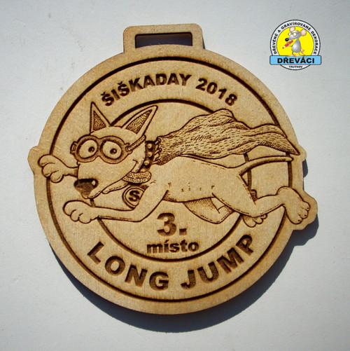 Dřevěné MEDAILE "LONG JUMP Šiškaday 2018" — foto 2