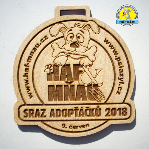 Dřevěné MEDAILE "SRAZ Adopťáčků 2018" — foto 2