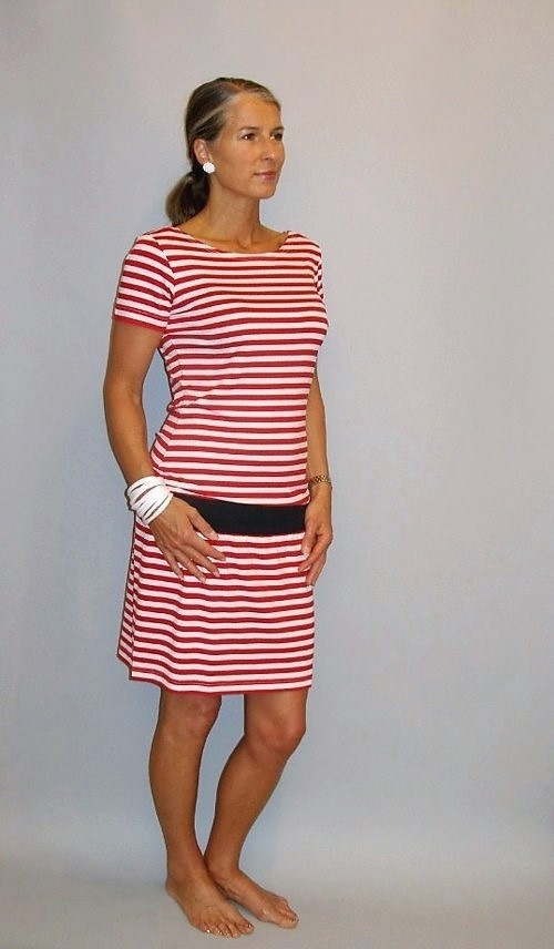 Pruhované šaty...vel.S - XXL... — foto 2