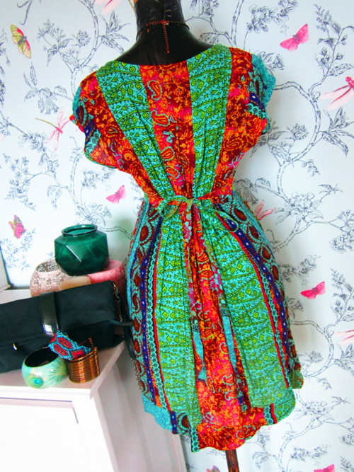 Ethno multicolor šatky — foto 4
