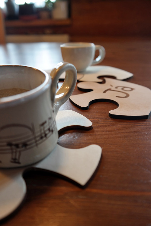 Puzzle podtácky s podložkou - srdce 2 — foto 3