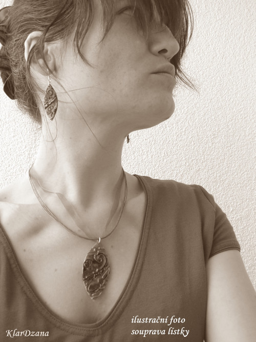 Přívěsek Erna lístek — foto 3