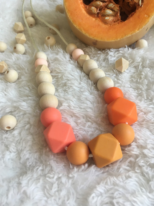 Kousací korále Amo pumpkin — foto 2