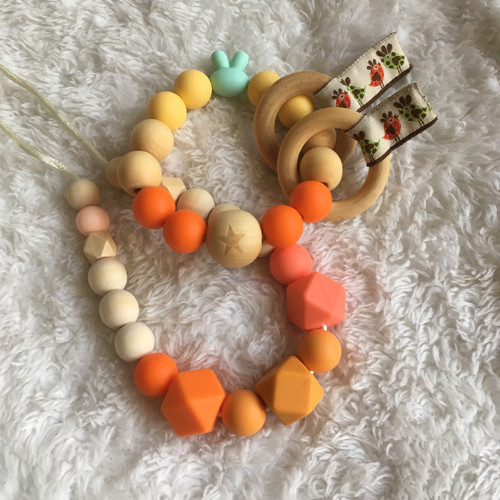 Kousací korále Amo pumpkin — foto 4