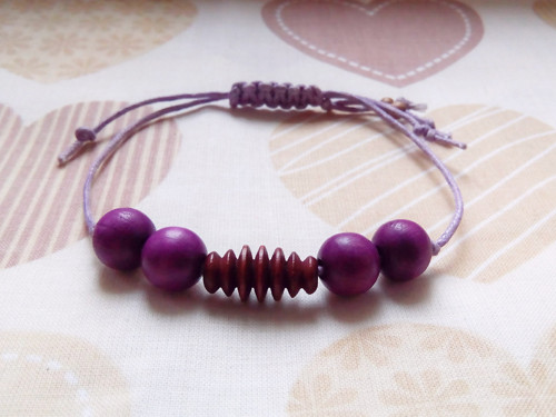 Fialový Náramek Mini #0124 — foto 2